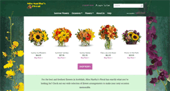 Desktop Screenshot of missmarthasfloral.com